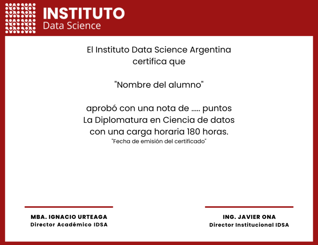 Certificado Ciencia de Datos