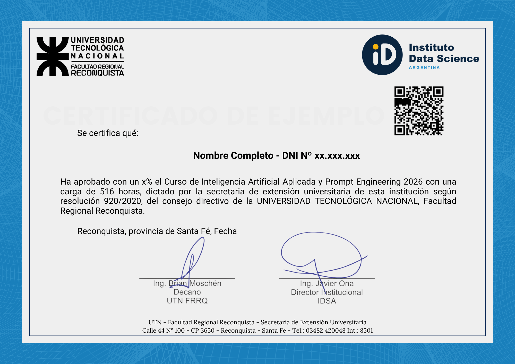 Certificado UTN + Instituto Data Science