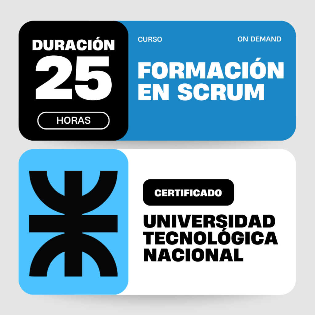 Curso de formación en Scrum con certificación UTN